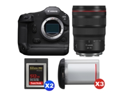 Canon Eos R1 + Rf 24-70mm F/2.8 L Is Usm + 2 Sandisk 512gb Extreme Pro Cfexpress Type B + 3 Canon Lp-e19 + Ebook Pricedirect