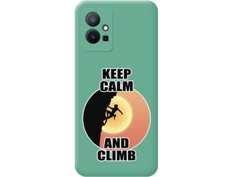 Carcasa para Vivo Y55 5G TUMUNDOSMARTPHONE Silicona Líquida Dibujos Verde