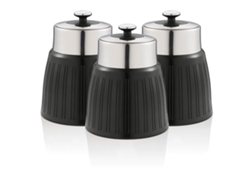 Botellas de Cocina SWAN 1,2L (15,6 x 15,6 x 17,3 cm - Plástico/Acero Inox. - Negro)