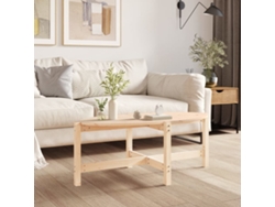 Mesa de Centro Apoyo 118X63X45 Cm Madera de Pino Maciza