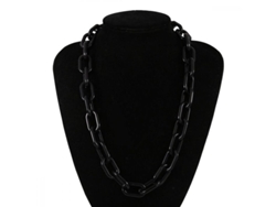 2026-pendientes De Collar De Acrílico Geométrico Exagerado Para Mujer 62cm Choker Moda Trendy Negro