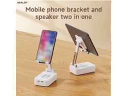Zealot Z7 Alto-falante Bluetooth Portátil Ipx5 Com Suporte Para Celular Bt5.2 Bateria Longa Fm Aux U Disk Tf Card