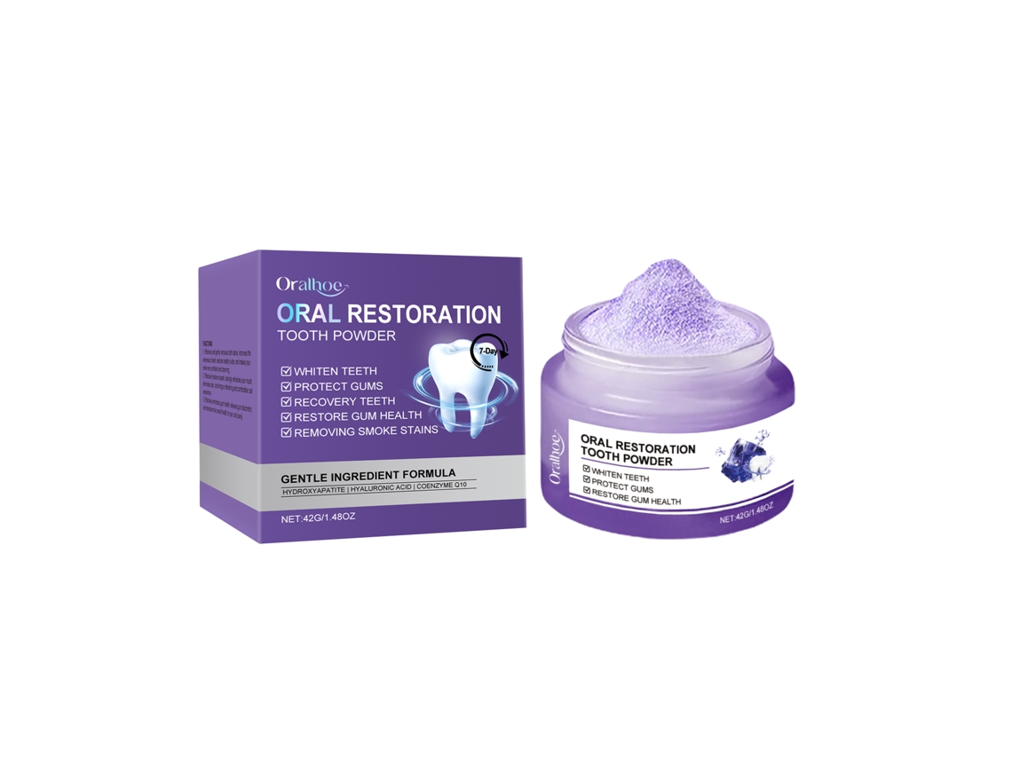 Polvo blanqueador dental Purple Repair - Blanqueamiento efectivo