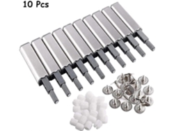 Amortiguador De Puerta, 10 Piezas De Buffer De Acero Inoxidable Y Abs Para Armarios Y Cajones Con Sistema Push To Open