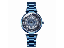 Reloj Sanda 1017 All Over The Sky Star para mujer con rotación de 360 grados y brazalete de acero con diamantes Hengrongshen