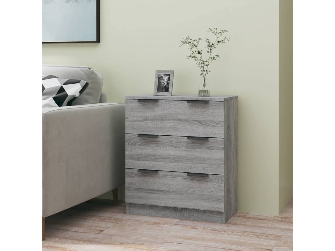 Lovely Home Aparador 60X30X70 Cm Derivados de Madera Gris Sonoma