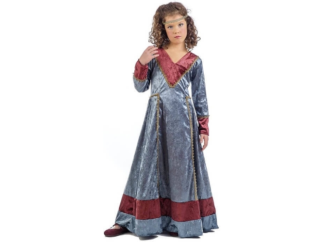 Disfraz de Niña DISFRAZZES Princesa Medieval Jimena (Talla: 9 a 11 años)