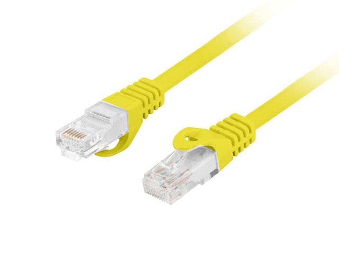 Cable De Red Lanberg Pcu6-10cu-0050-y Cat6 Utp 0,5 M Amarillo