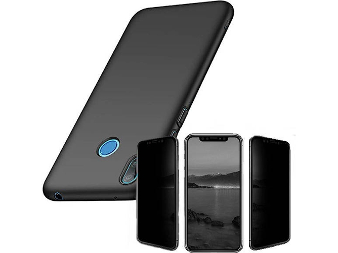 Kit Carcasa y Protector Privacy Huawei Y6 2019 SlimShield Negro