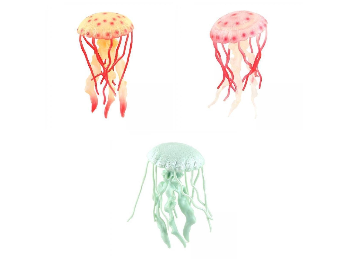 Set de 3 piezas de medusas, criaturas marinas, juguete educativo para niños Rosewell