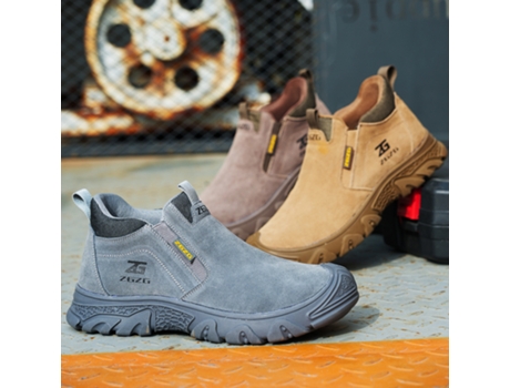 Botas Unisex OEM Trabajo Camel Goma Marrón (44)