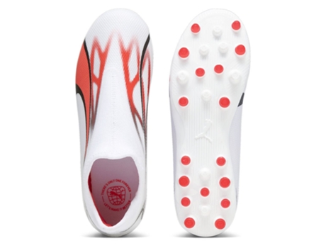 Botas de fútbol Unisex para Fútbol PUMA Ultra Match Ll Blanco (34)