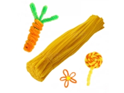 Tiras De Chenilla Amarillas De 800 Hilos Para Limpiar Manualidades, Manualidades Diy Para Niños, 0,6 X 30 Cm