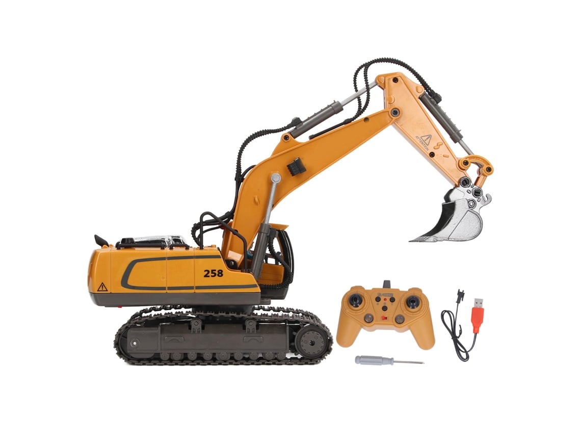 Excavadora De Juguete A Control Remoto A Escala 1:20 Con Controlador De Alta Simulación De 2,4 Ghz.