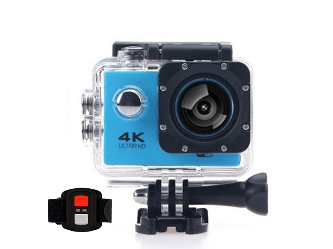 La Mini Cámara De Acción Impermeable Hd Se Puede Conectar A Wifi Con La Cámara Siurn Blue Antivibración Y Control Remoto