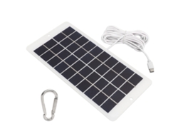 Panel solar profesional de alta eficiencia, 4,5 W, 5 V, cargador de batería solar para teléfono, portero automático y cámara de seguridad.