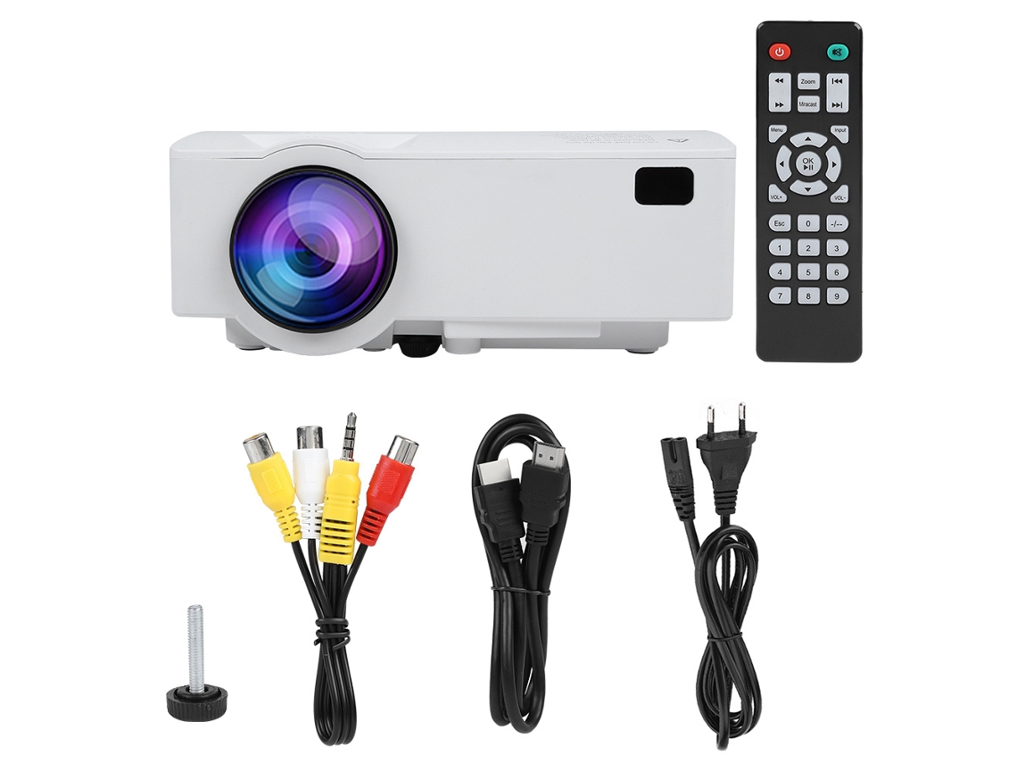Proyector Led Doméstico Full Hd Proyección De 30-120 Pulgadas Proyector De Video Estéreo