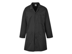 Bata Estándar De Polialgodón Negro / Xxl