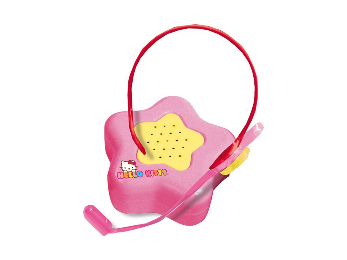 Instrumento Musical HELLO KITTY Micrófono para Karaoke Rosa (Edad Mínima Recomendada: 3 años)