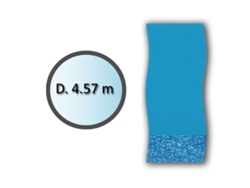 Liner remolino de forma redonda d.4.57m para piscinas elevadas li1548sb - SWIMLINE