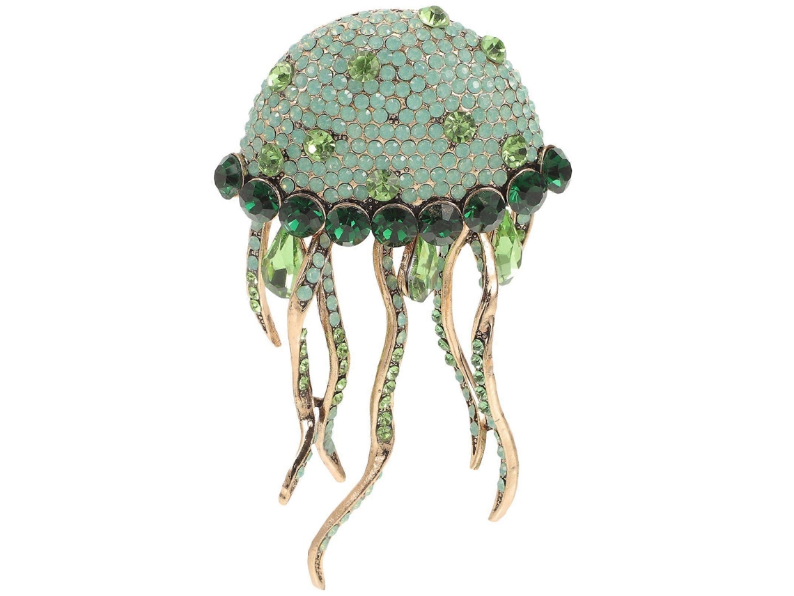 Broche de medusa con pedrería, broche para mujer, accesorio decorativo creativo para disfraces Rosewell