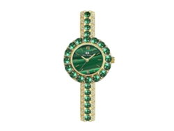 Reloj Bs Bee Sister Fa1698 para mujer, modelo pequeño, con textura retro de malaquita y diseño sencillo.