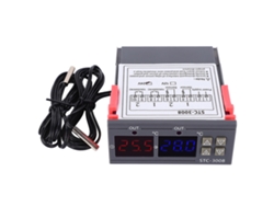 Termostato Digital Inteligente Con Control De Temperatura Ajustable Y Doble Sensor Ntc (24 V)