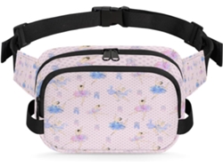 Riñonera adorable para bailarinas, 22,8 x 6,3 x 15,5 cm, diseño DIY, impermeable, de alta calidad, ajustable, sin marca.