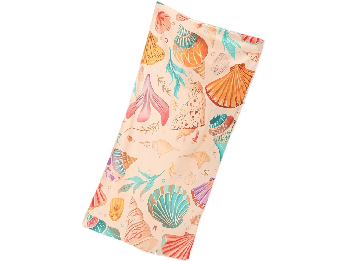 Bolsa Dobrável 2 Em 1 Com Cordão Para Toalha De Piscina, Para Férias, Viagens Ao Ar Livre, Piqueniques, Camping,