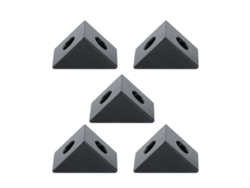 5 piezas de accesorios para impresoras 3D: conector triangular de aluminio con ranura en V y viga en C