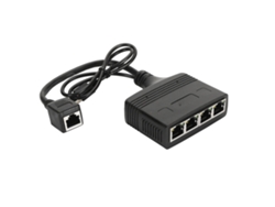 Divisor Ethernet 1 Para 4 De Alta Velocidade 1000mbps Rj45 Gigabit Para Cabos Cat5 5e 6 7 8