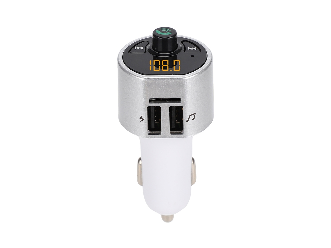 Transmisor FM Bluetooth para coche con carga USB