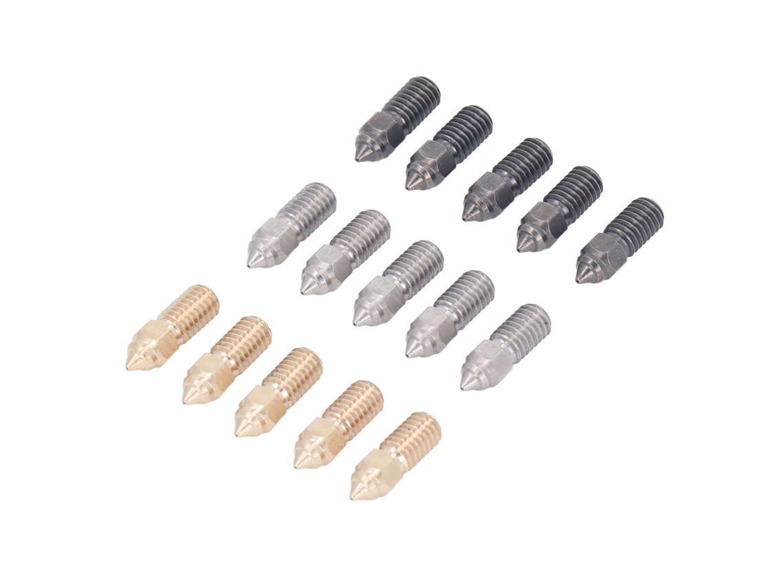 Kit De Boquillas Para Impresora 3d 0.4mm De Latón Acero Templado Acero Inoxidable Flujo Alto Para Neptune