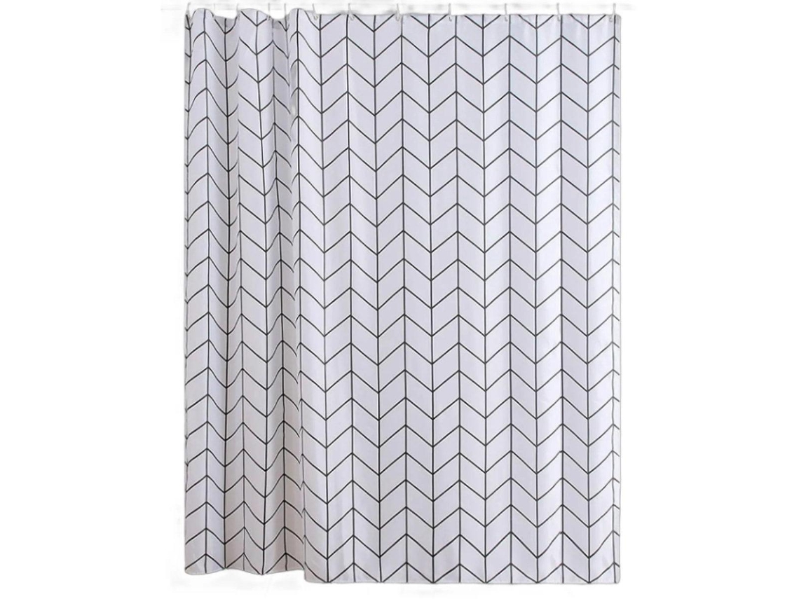 Cortina De Ducha Antimoho - Impermeable - Incluye Anillas Para Colgar - 180 X 200 Cm - Poliéster