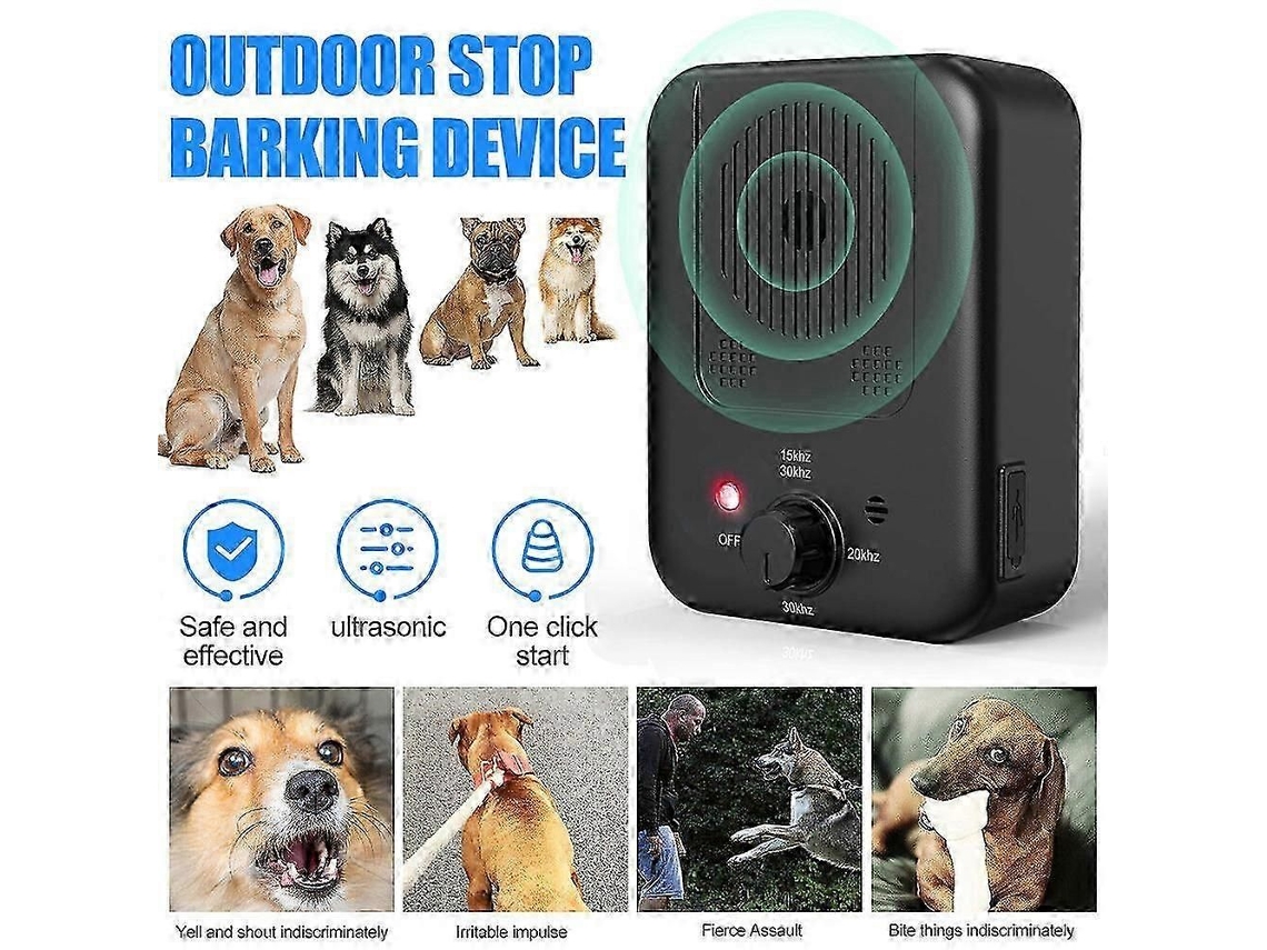 Dispositivo Anti-latido 25-26, Dispositivo De Controle De Cães Com 3 Níveis Ajustáveis, Ferramenta De Treinamento Comportamental Ultrassônica Rec
