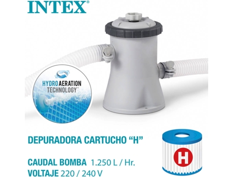 Depuradora de cartucho Intex 1.250 l/h 28602