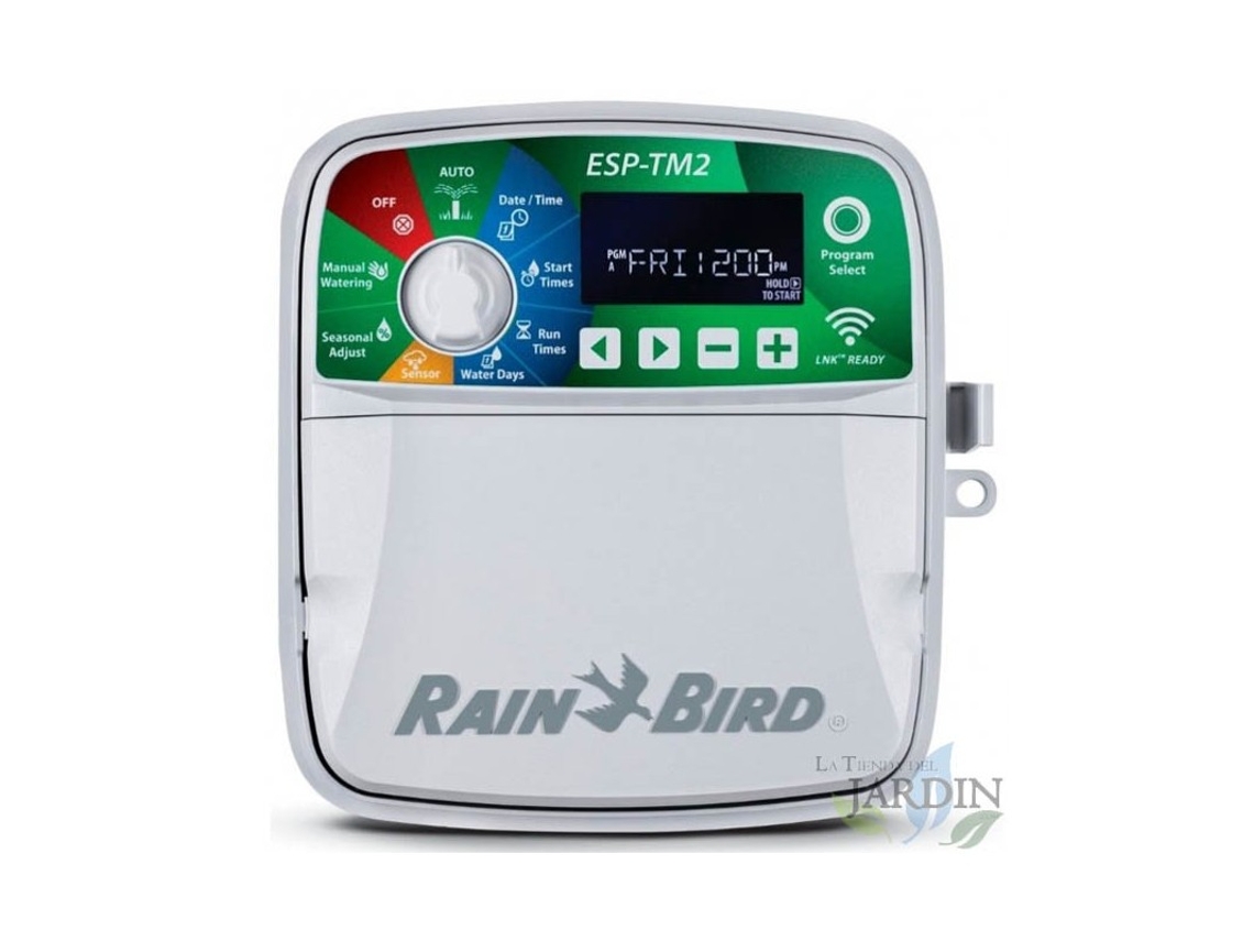 Programador riego automático ESP-TM2 4 zonas interior Rain Bird SUINGA