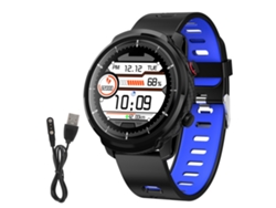 1,3 Pulgadas Pantalla Táctil Brazalete Inteligente Deportivo Impermeable Con Monitor De Ritmo Cardíaco Negro Azul