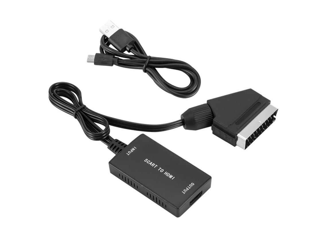 Convertidor Scart a HDMI - Adaptador USB 720P 1080P para TV HD DVD para Sky  Box STB Plug and Play - Comparte fotos, música y películas de teléfonos