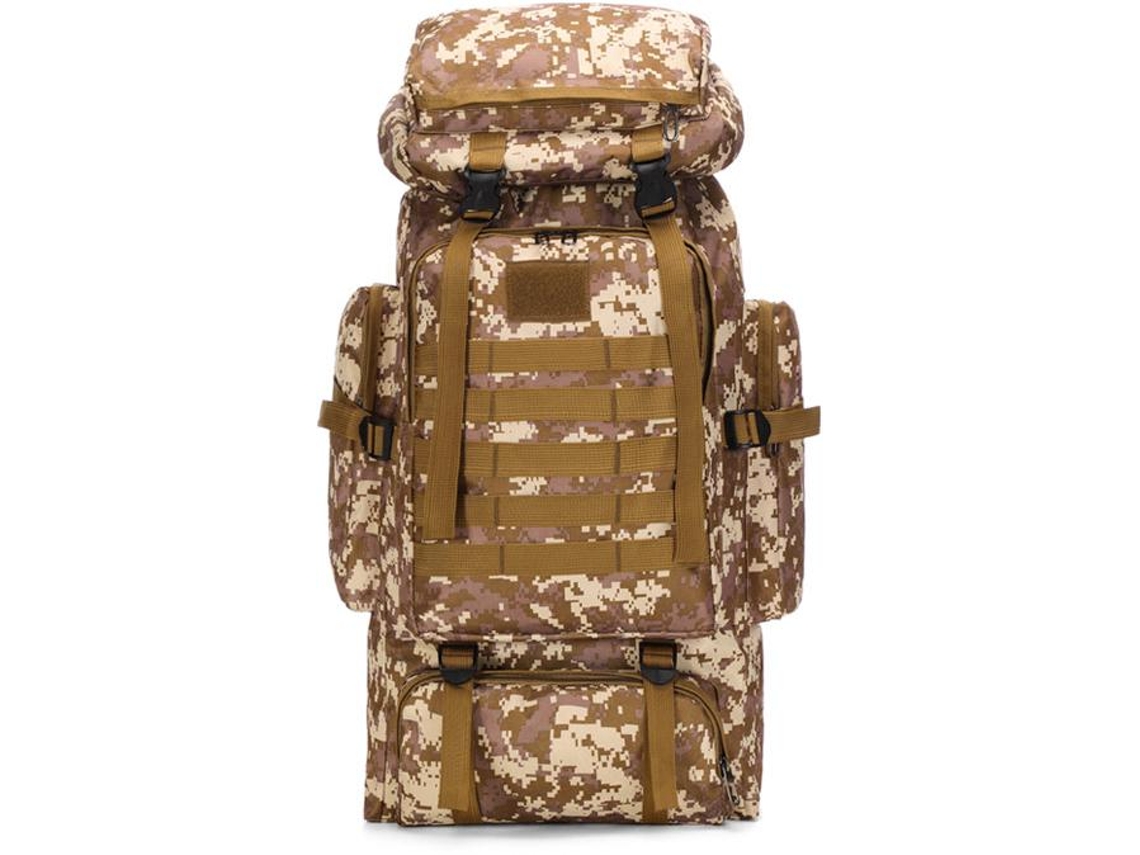 Mochila Táctica Para Acampar Y Hacer Senderismo Al Aire Libre, Gran Capacidad De 80 L (desierto), Chrui