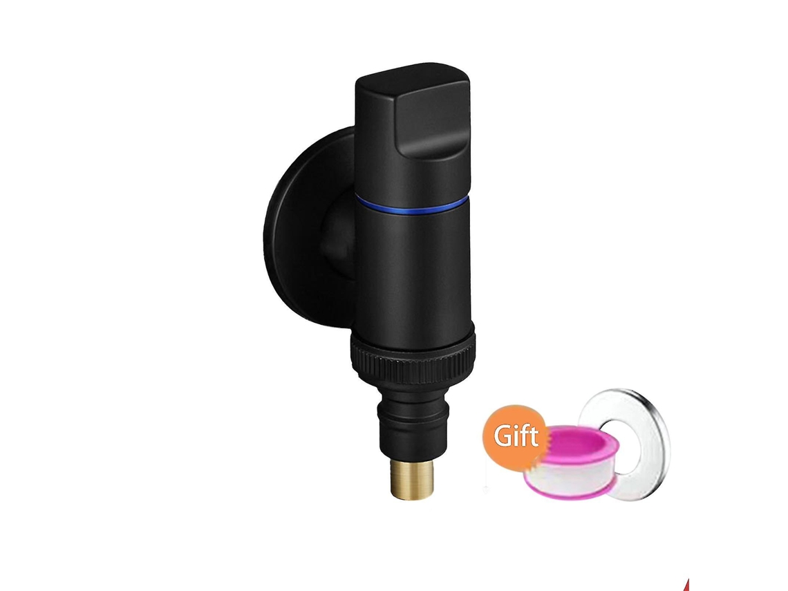 Grifo De Lavadora Con Válvula De Parada Automática, Latón, Instalación En Pared, Para Baño Y Lavandería, Anti-fugas, Duradero A3