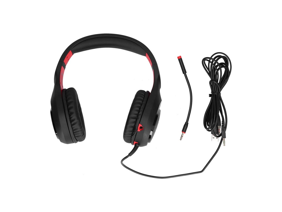 Fones De Ouvido Gamer Somic Gs301 Estéreo 7.1 Modo Duplo Com Microfone Flexível E Luz Led Para Computador