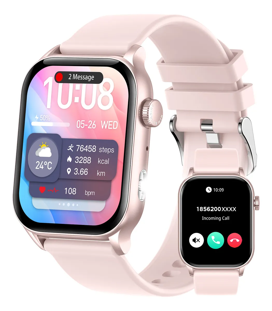 Reloj inteligente Eigiis Kr86 con pantalla AMOLED de 1,95 pulgadas y monitor de actividad física (vayotoy)