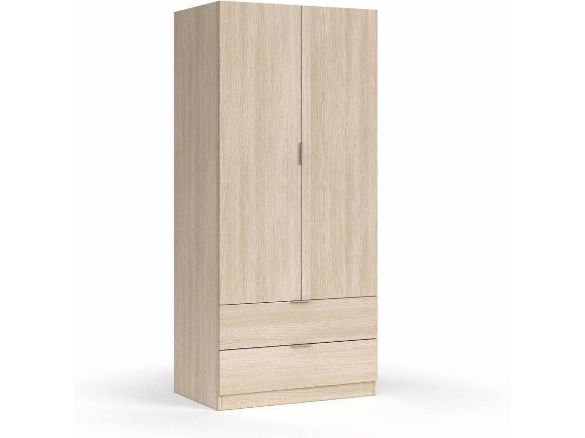 Armario DMORA Roble (Aglomerado de Melamina - 81.2x180x52 cm)