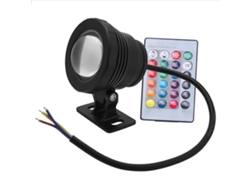 2026-luz Submarina Led Rgb Impermeable Multicolor Foco Exterior Jardín Ac/dc 12v (negro)