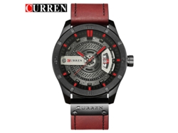 Reloj Casual De Cuarzo Para Hombre (rojo)