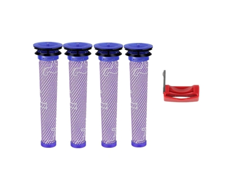 Conjunto de pré-filtro de 6 peças para dyson dc58 dc59 dc61 dc62 v6 v7 v8 vácuo