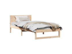 Maison Exclusive - Estructura De Cama Natural 90 X 190 Cm Madera De Pino Macizo