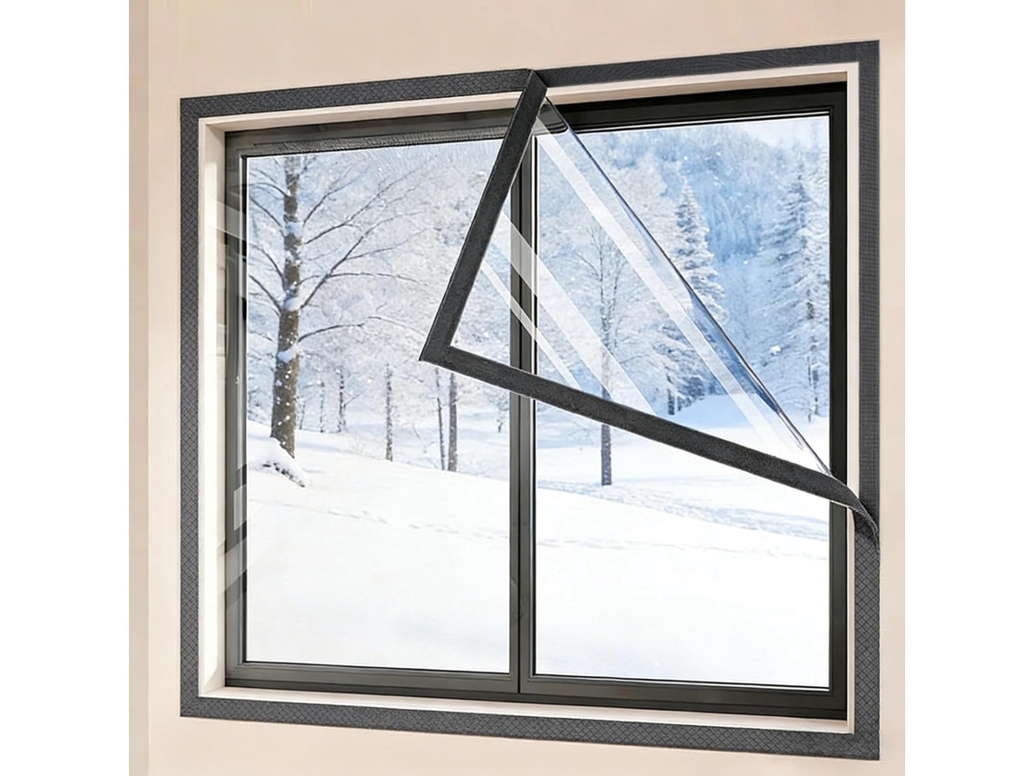 Kits De Aislamiento Reutilizables Para Ventanas, Kit Invierno Lámina Aislante Térmica Alta Durabilidad, Apt...