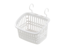Cesta de almacenamiento colgante de plástico, organizador de pared para baño, cocina, ducha y dormitorio.